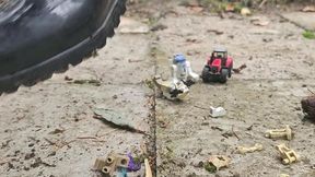Trampling Lego Figures – Jedi Knights, Tractors & Warriors in Boots