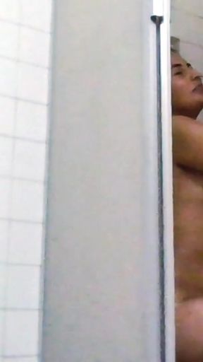 Emotional moment from "bathroom  shower  water  wet  real couple  real home"