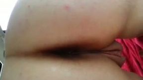 Fisting my busty sexy German bitch from behind on closeup scene