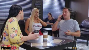 Sizzling Bombshells Angie & Nico Take Turns Riding Hard Cock for Ecstasy