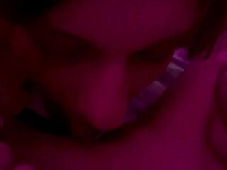 Amateur Couple Shares Close Passion with Red Lighting