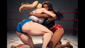 Female Wrestling Confessions #66B: Passion's Hold (Animated)
