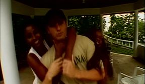 Ebony MILF Dripping Cum in Intense Group Orgy