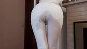 Pissed my white jeans while cleaning room