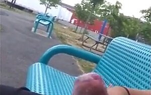 Public Masturbation Caught on Tape
