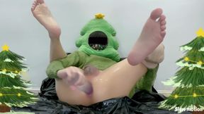 Merry Christmas Twink Play With Sex Toy Laying Eggs