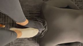 Custom Request - POV Sweaty Mismatched Socks Foot Domination - Crushing My Slave’s Face & Deep Foot Gagging