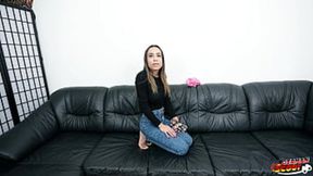 GERMAN SCOUT - Petite Latina Teen Priscila Belini with perfect Tits Pick Up for Casting Fuck