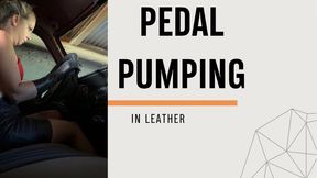 pedal pumping in leather