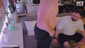 Straight Chubby and Married Insatller Worker Get&#039;s Sucked by Me and Cums Really Fast