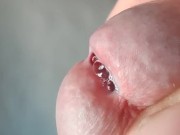 Pee hole with precum