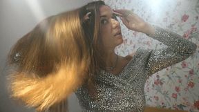 Be happy next to my hair . WMV