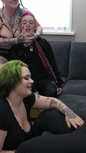Arrogant Trans Boss Gets a Strap on and Cuckolded