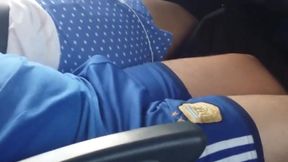 Big-Cock Daddy's Bulge on the Bus