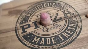 ????????????The Grubby Boy Tears Up Pizza with His Large Guy Meat and Sprays a Massive Humungous Pop-Shot"Sheer Pleasure Gel Sauce"