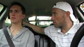 211 / twink suck big cock in exhib car and fucked in forest