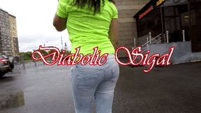 Public Extreme Walking in Messy Jeans!