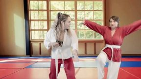Karate Rival Foot Worship HIDEF - CELESTE & NANCY THOMPSON MOV