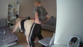 she cleaned the apartment and got a dick in her pussy as a reward