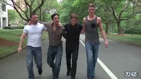 Johnny Rapid & Travis Stevens Join a Wild Jizz-Filled Orgy Extravaganza!
