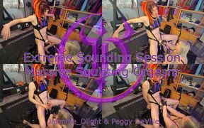 Jasmine_dlight & Peggy Deville - Extreme Sounding Session - Massive Squirting Orgasm