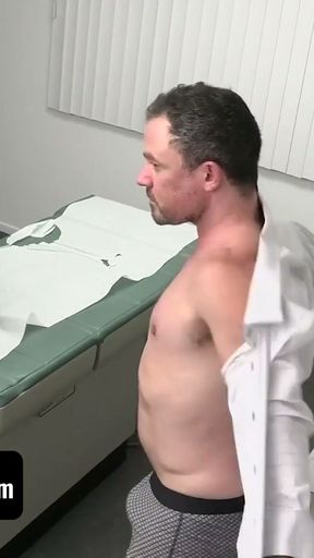 DoctorTapes - Horny Boy Gets To His Doctors Office For His Special Treatment And Gets It Double   Clip 3