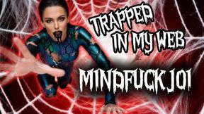 MINDFUCK JOI - TRAPPED IN MY WEB: MistressRavenFD gives captivating jerk off instruction