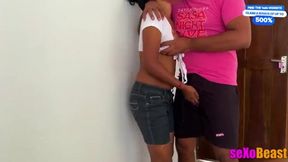 Passionate Encounter: Latina's Intense Experience with Her Partner