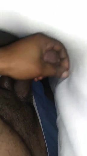 Woke up morning bed masturbation waking up hard with my bbc solo