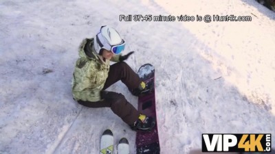 Wild Snow Bunny Fuck Fest on the Slopes
