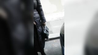 Aristocratic mature Lady Jerks me off inside the Street