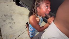 Married girl suck my dick in the parking lot like a lot lizard for free truck stop