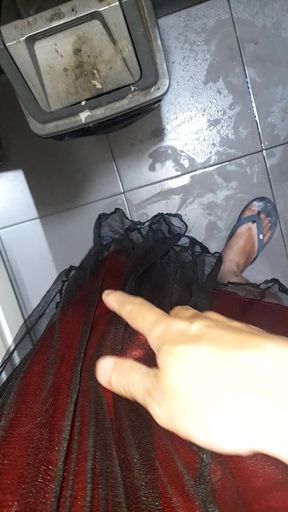 Cum Inside Satin Silk Lining From Beautiful Dress