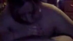 Cock hungry SSBBW Mexican lady gives me titjob and bends over