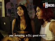 XHONCHO - Bored 18yo Petite Latina Teens Pray For A BBC After Party - Hot Threesome (español)