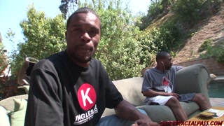 Asian girl Niya Yu takes 2 big black snake sized cocks