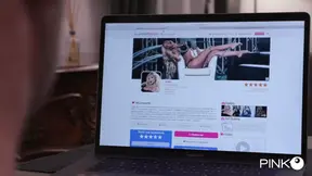 Two friends watch as Lisa Amane's warm ass gets doggy style fucked at home