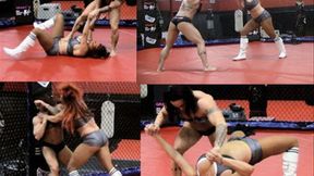 Pro Wrestler vs Muscle Girl