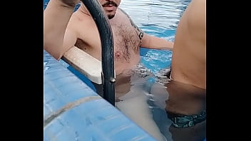 brazilian males fucking in the pool