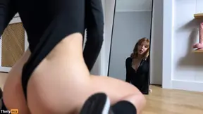 Curvaceous redhead revels in mirror-checks during intense oral&#x1F61C; and vaginal penetration