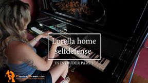 Lorella home selfdefense VS intruder part 1