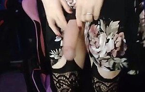 Hot voice on wanking action