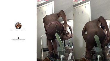 *MEMBERS ONLY* Ass Monkey's Ass lips - Gaysex Bottom Bitch Recieves Deep Anal sex In Panties - Angle 5/6