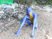 Body Painting, Bodypaint - Blue Digitmon