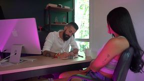 hot latina gets full body massage from cipriani — pleasure turns intense