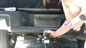 sexy bbw trailer hitch rider - full