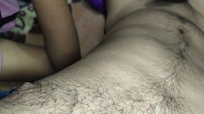 Boobs sucking and Handjob given by hot girlfriend