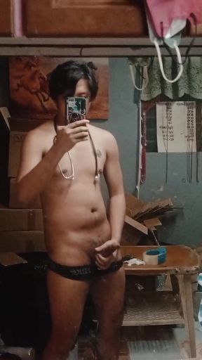 Cute Student Nursing Guy Jerking Off in Front Of Mirror. if you like my videos, leave me a message and some likes here. :)
