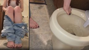 Demoted to Toilet Slave - Unworthy Foot Slave Commanded to Lick Toilet