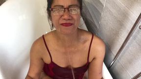 Maid Gets Showered With Victoria June